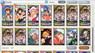 Capture d'écran de Touhou LostWord 8