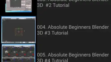 Capture d'écran de Blender Tutorials 2