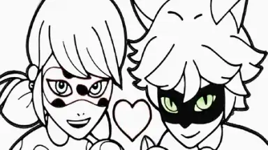 Capture d'écran de Coloring Ladybug & Blackcat 3