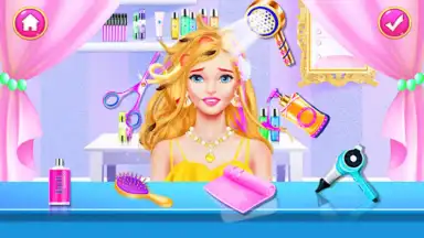 Capture d'écran de Hair Nail Salon: Makeup Games 1