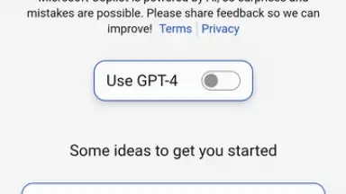Capture d'écran de Microsoft Copilot 1