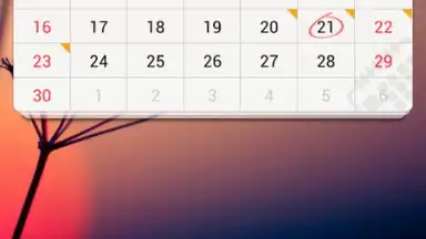 Capture d'écran de GO Calendar Widget 3