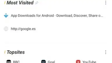 Capture d'écran de UC Browser 7