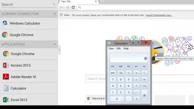 Capture d'écran de VMware Horizon Client 8