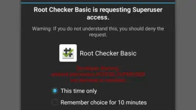 Capture d'écran de Root Checker (Superuser) 5