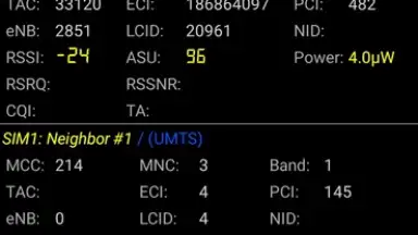 Capture d'écran de Network Cell Info Lite 2