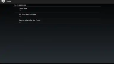 Capture d'écran de Samsung Print Service Plugin 5