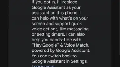 Capture d'écran de Google Gemini 2