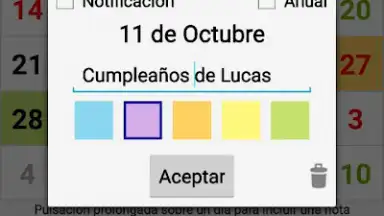 Capture d'écran de Calendario Laboral Argentina 1