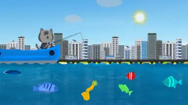 Capture d'écran de Cat Goes Fishing Simulator 2