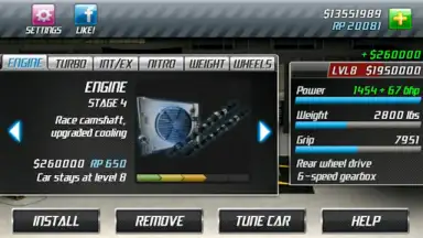 Capture d'écran de Drag Racing 6