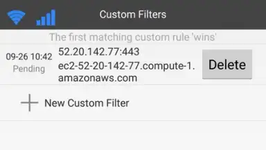 Capture d'écran de NoRoot Firewall 2