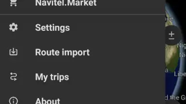 Capture d'écran de Navitel Navigator 9