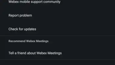 Capture d'écran de WebEx Meetings 21