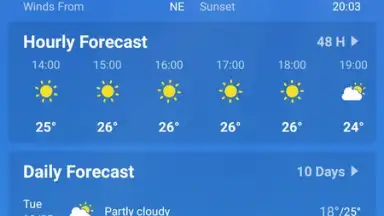 Capture d'écran de Local Weather Forecast 3