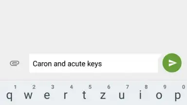 Capture d'écran de Czech Diacritic Keyboard 2