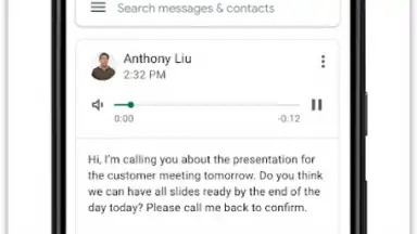 Capture d'écran de Google Voice 3