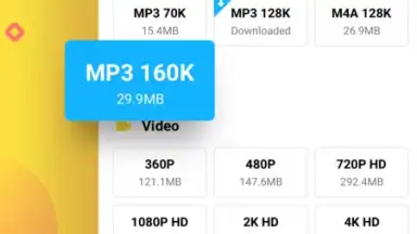 Capture d'écran de Snaptube YouTube downloader & MP3 converter 5