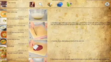 Capture d'écran de Delicious recipes 4