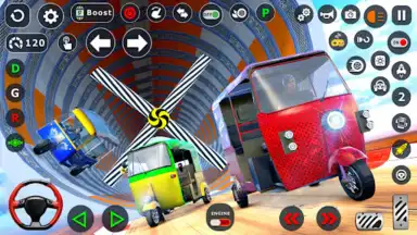 Capture d'écran de Tuk Tuk Taxi Driving Games 3D 2