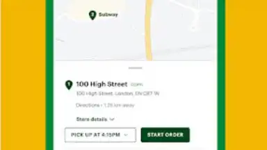 Capture d'écran de Subway® - Official App 5