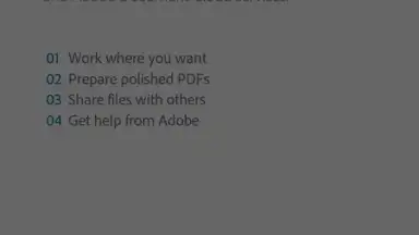 Capture d'écran de Adobe Acrobat Reader 1