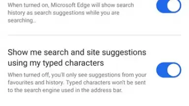 Capture d'écran de Microsoft Edge Beta 12