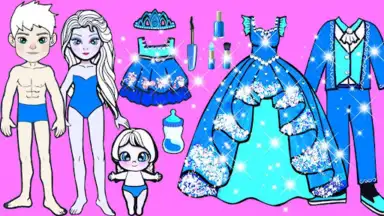Capture d'écran de Chibi Doll Dress Up DIY Games 3