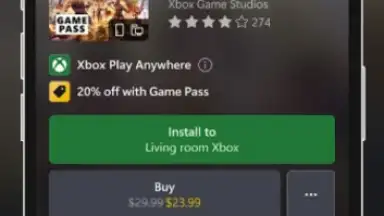 Capture d'écran de Xbox 4