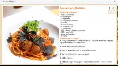Capture d'écran de Pasta Rezepte 6