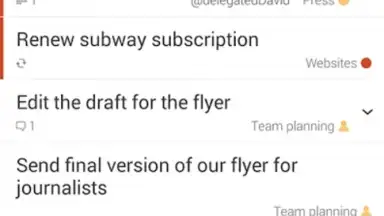 Capture d'écran de Todoist 3