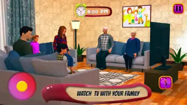 Capture d'écran de Virtual Mother Life Simulator - Baby Care Games 3D 6