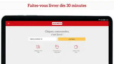 Capture d'écran de ALLO RESTO 4