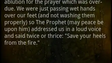 Capture d'écran de Sahih Al Bukhari 5