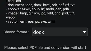 Capture d'écran de PDF Conversion Tool 6