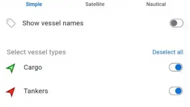 Capture d'écran de MarineTraffic 23