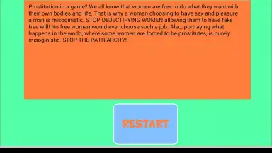 Capture d'écran de Feminist Dev Game 1