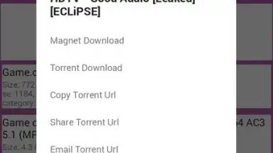 Capture d'écran de Laura Android's Best Torrent Search 2