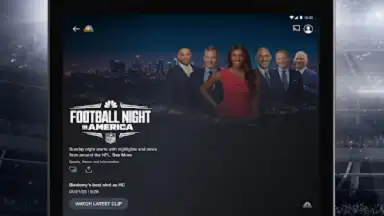 Capture d'écran de NBC Sports 1