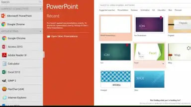 Capture d'écran de VMware Horizon Client 13