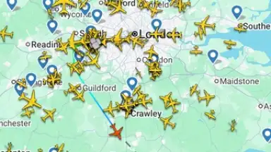 Capture d'écran de Flightradar24 12