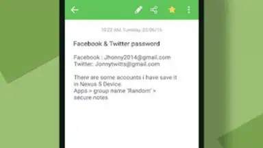 Capture d'écran de Secure Notes 10