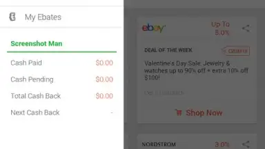 Capture d'écran de Rakuten Ebates 5