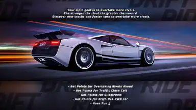 Capture d'écran de Drift Ride - Traffic Racing 1