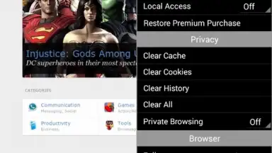 Capture d'écran de Photon Flash Player and Browser 2