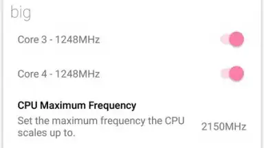 Capture d'écran de Kernel Adiutor 4