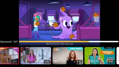 Capture d'écran de YouTube Kids 7