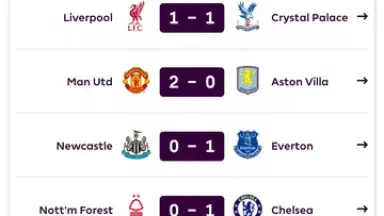Capture d'écran de Premier League - Official App 8