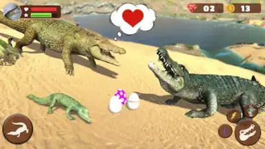 Capture d'écran de Wild Crocodile Family Sim Game 4