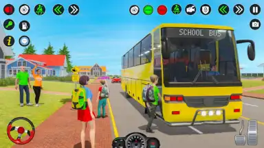 Capture d'écran de School Bus Driving Games 3D 8